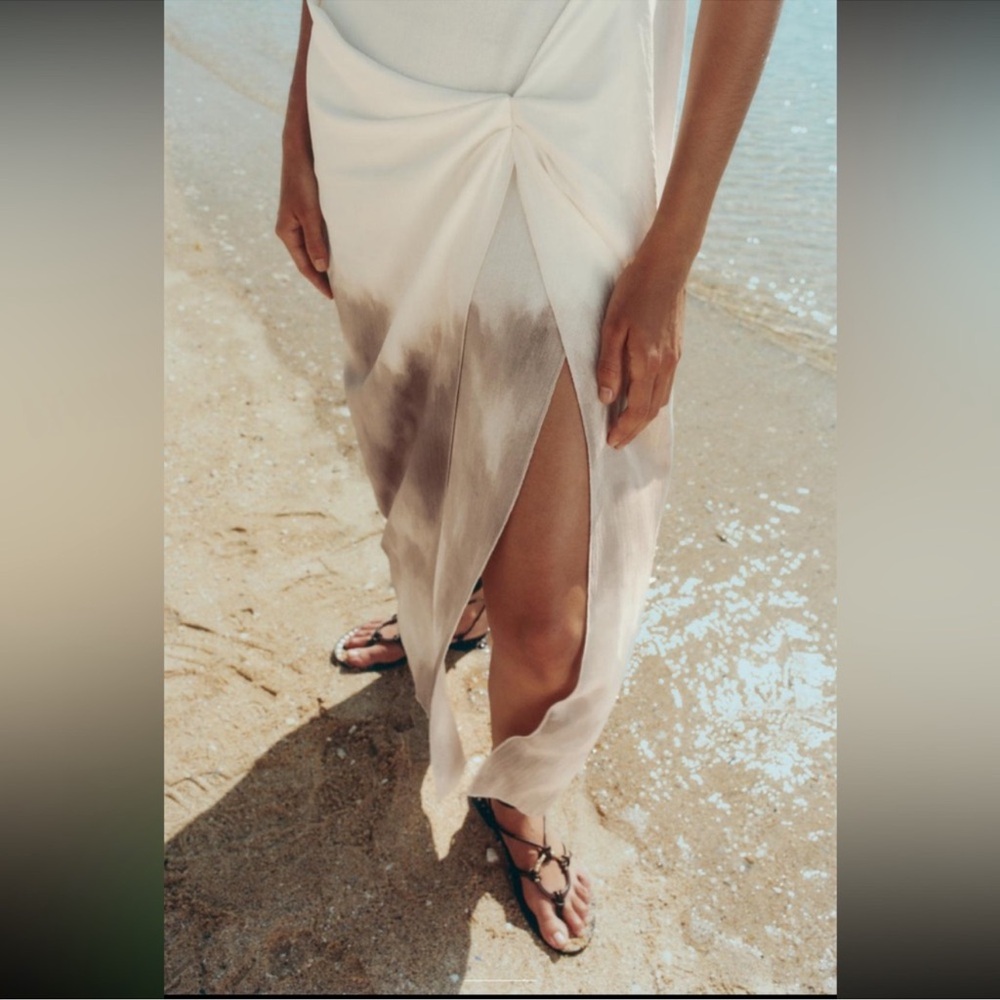 Zara draped Ombre dress Size Small NWT - Picture 11 of 13